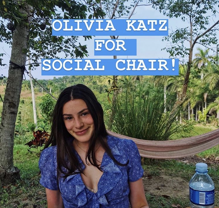 One of LAWs posts for non-male candidates, promoting junior Olivia Katz