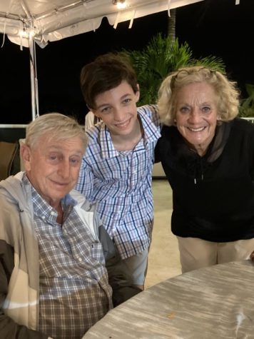 Spencer Stein visiting his grandparents