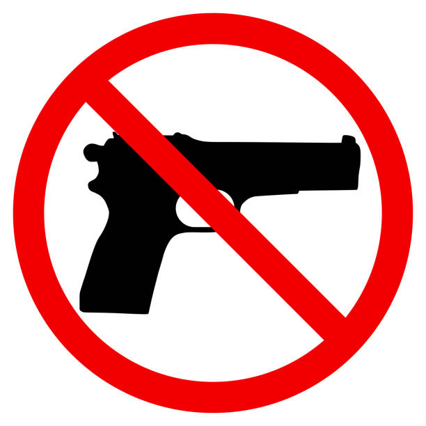 Gun+Prohibition+sign+warning+vector+illustration.+Restricted+area+pistol+not+allowed.