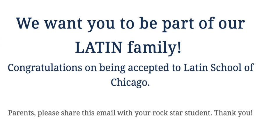 Latins 2021 Acceptance Letter (found online).