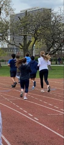 Latin runners train at the Wilson Track, not far from Latin. 