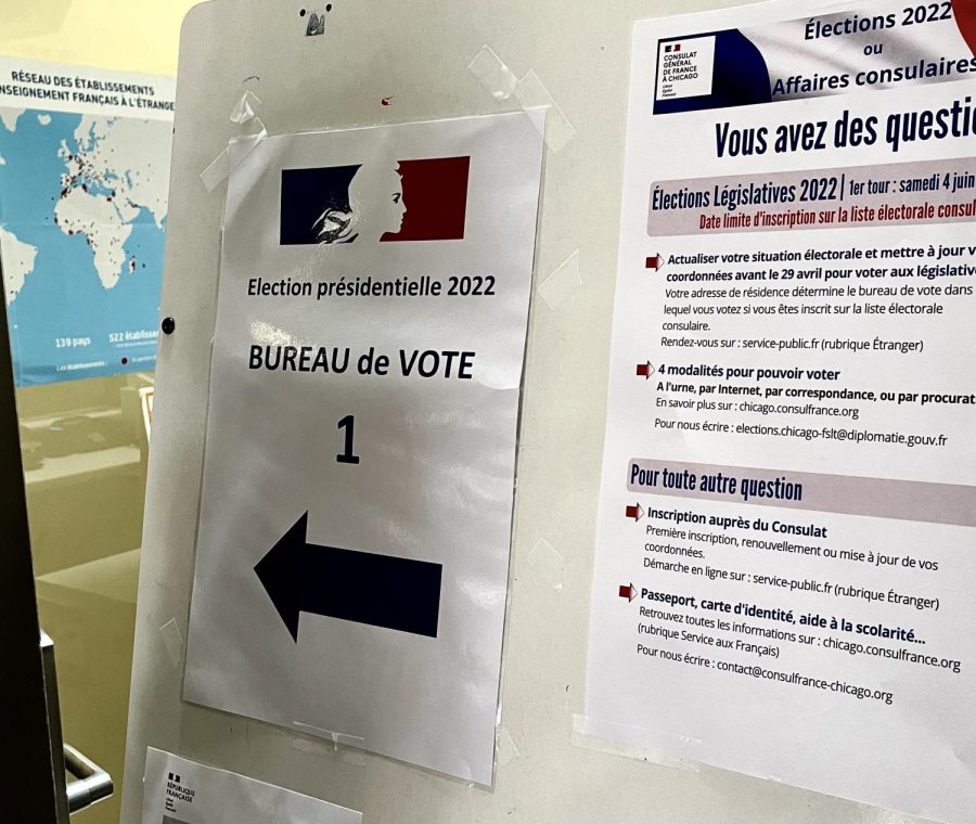 Taken at Lycée Français, a polling place for the election