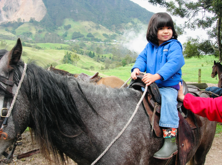 Amanda Valenzuela, now a senior, visits her family in Colombia as often as she can.