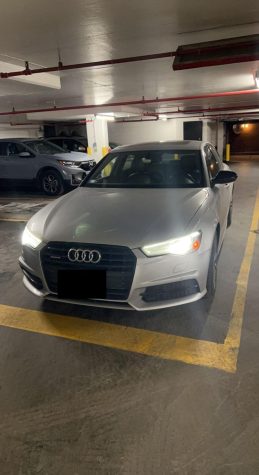 A group of men carjacked a Latin upperclassman driving this Audi.