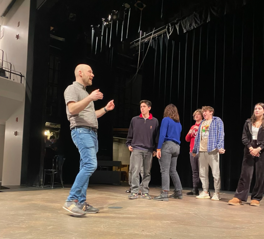 Nick Baer, who will soon begin serving as Interim Upper School Director, is a beloved improv teacher.