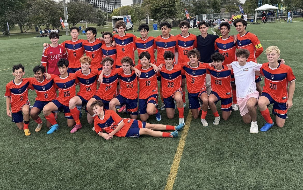 Latin's varsity boys soccer team dominated rival Francis W. Parker, winning 2-0 in a commanding fashion. 