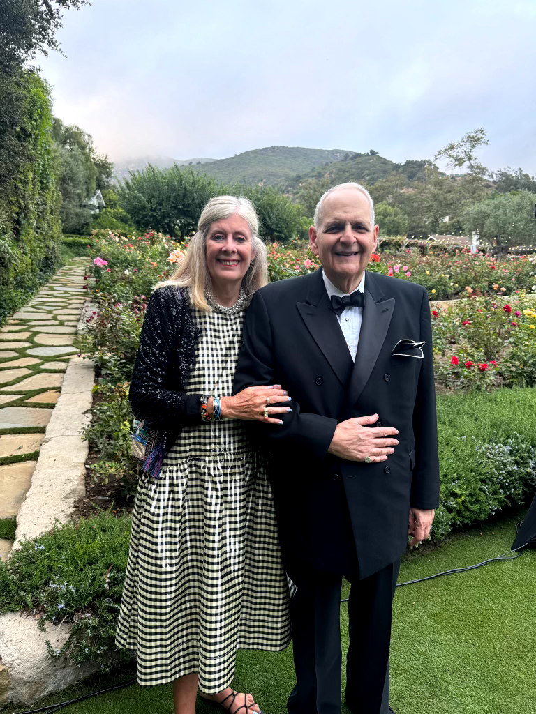 Cary Malkin '67 and Lisa Malkin '71 at a family wedding in September 2024.