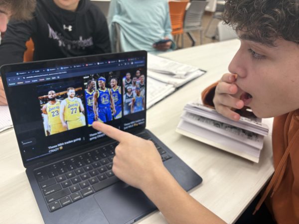 Sophomore Julian Heller is shocked at the trade news.