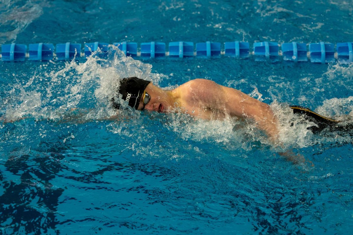 Nate Weldon swims at Sectionals.