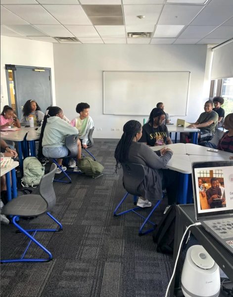The Black Student Union's first meeting of the school year, on Sept. 18.