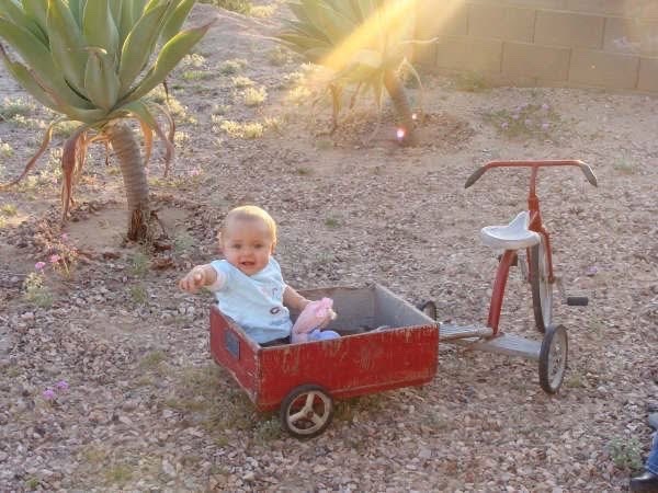 One student as a young child in Mexico.