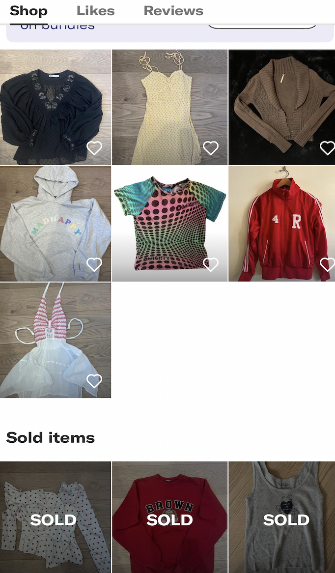 A photo of senior Laila Ciaccio's Depop