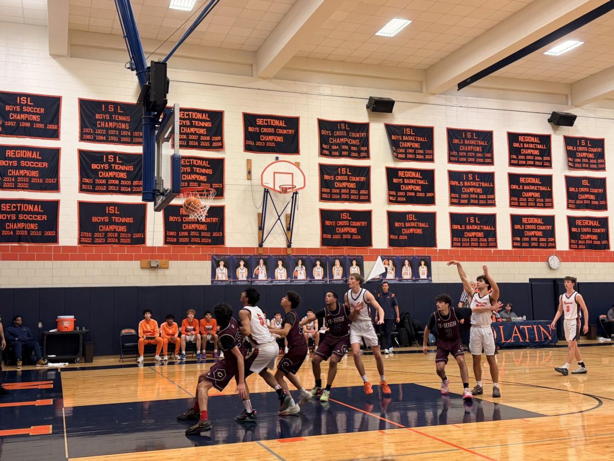 Senior captain Connor Kernan drains a free throw.