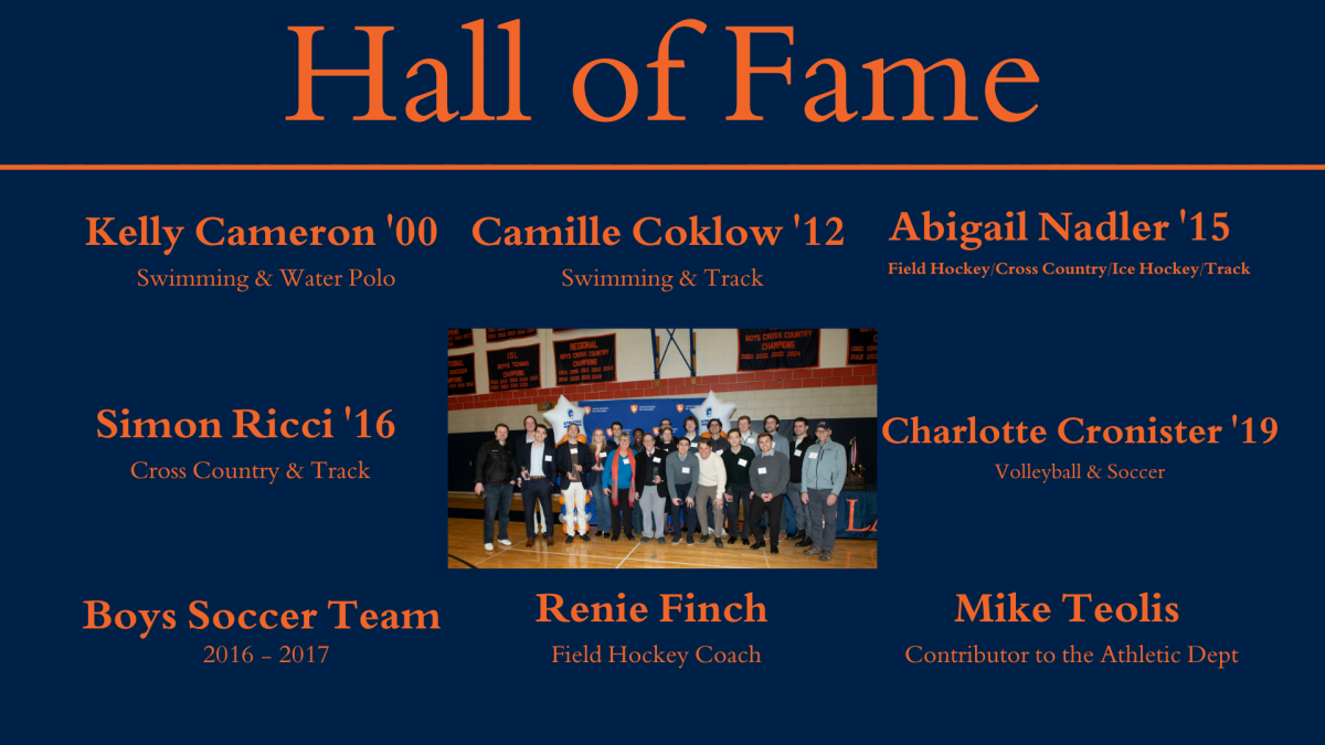 The Athletic Hall of Fame 2026 Induction Class included a mix of individual athletes, one team, and two former faculty members.