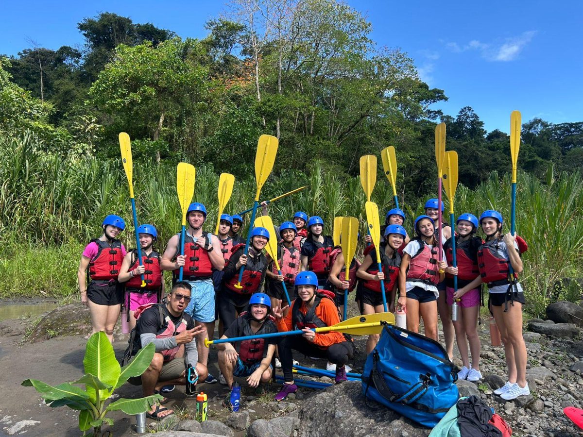 Students at the Pacuare River.