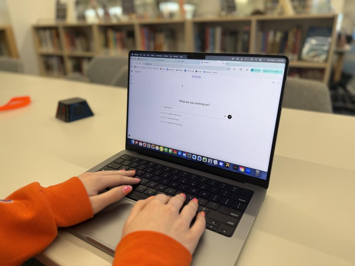 Julia Steffen uses AI to create a study guide.