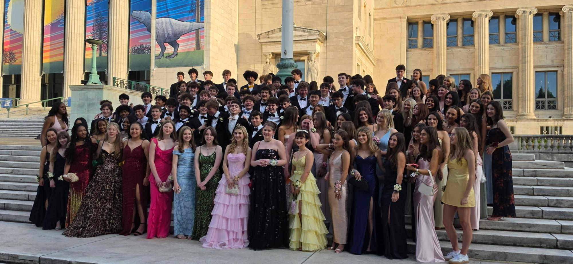Junior class at pre-Prom pictures.