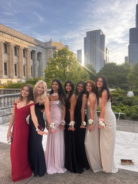 Seven Latin juniors pose for a photo.