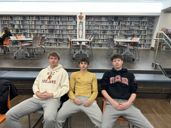 Latin seniors sport college merchandise.